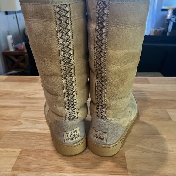 Vtg Original Ugg Australia Leather Wool Shearling lined 534 Boots 7 Y2K - Picture 6 of 7